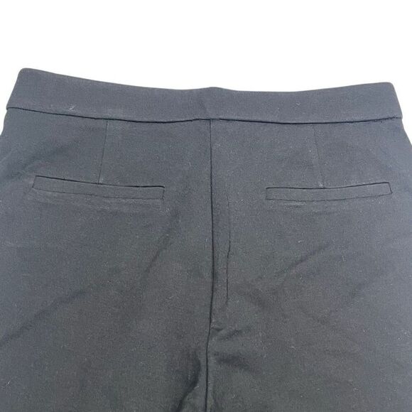 Les Serein Black Striaght Leg Cropped Trousers - Picture 2 of 7
